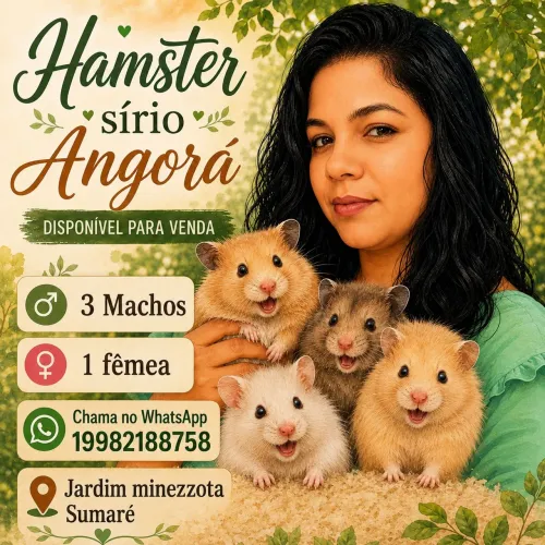Hamster sírio Angorá