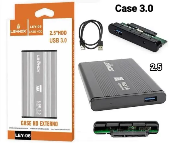 Case 3.0 para HD SSD de Notebook Novo Promoção
