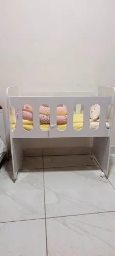 Miniberço Branco em MDF - Ótimo Estado