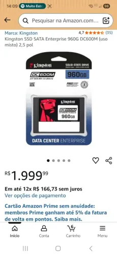 Ssd Kingston A400 960gb Sata 3.0
