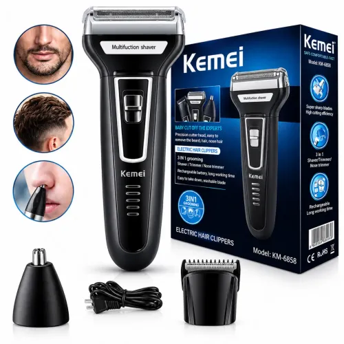 Aparador de Barba e Pelos Kemei