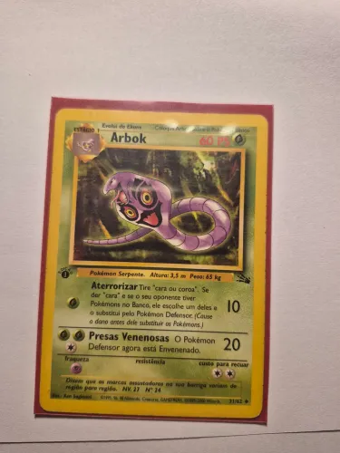 Arbok 1st Edition Fossil SP/NM