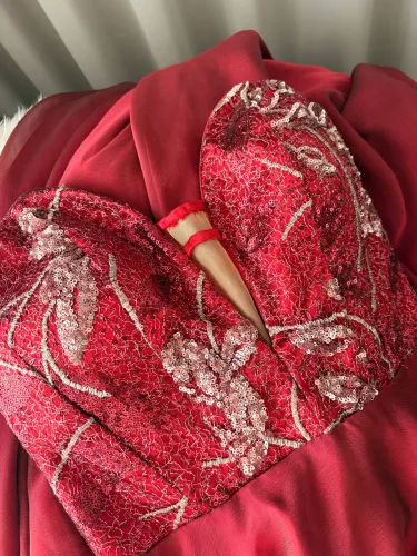 Vestido de festa vermelho 
