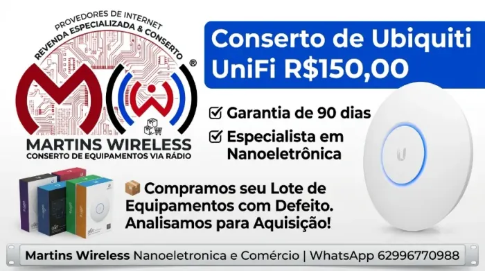 Conserto Ubiquiti Unifi
