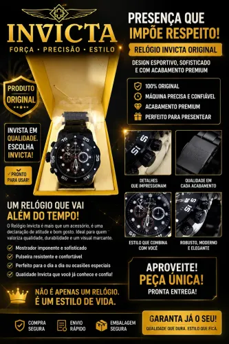Relógio de luxo Invicta novo