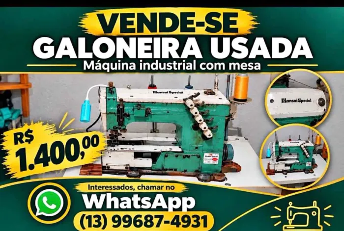 Máquina galoneira