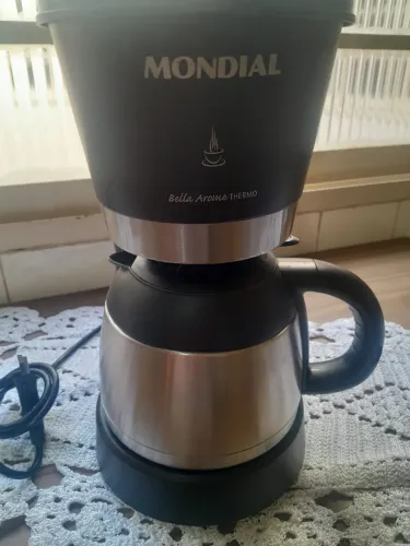 Cafeteira mondial Bella aroma modelo C-17 jarra inox