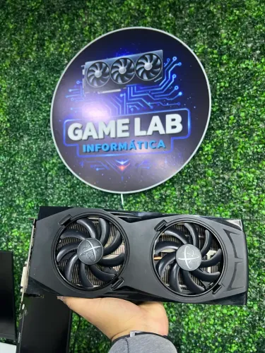 RX 570 8GB XFX GTR - IMPECÁVEL - LED BRANCO 