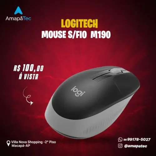 Mouse sem fio Logitech M190