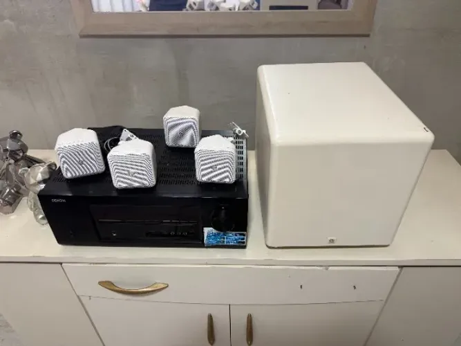 Home Theater Denon + Boston Acoustics 5.1 Completo