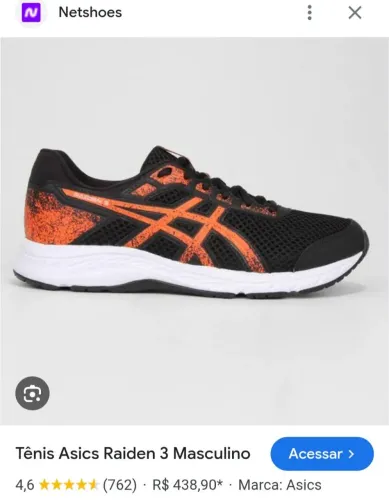 TÊNIS ASICS MASCULINO.