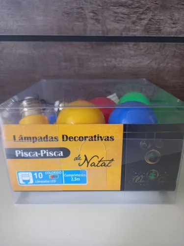 Cordão de luz em Led coloridas, 2 metros e meio NOVO