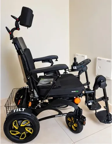 Cadeira de Rodas Motorizada Tilt Wave da Power Lite Reclinável Elétrica