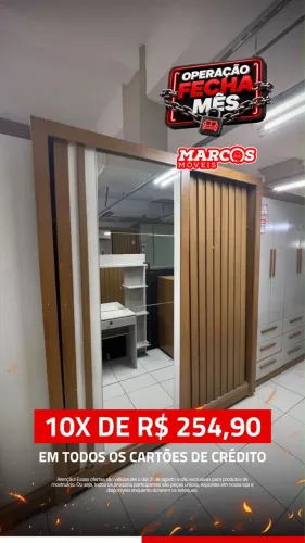 Guarda roupa portas de correr 100% MDF