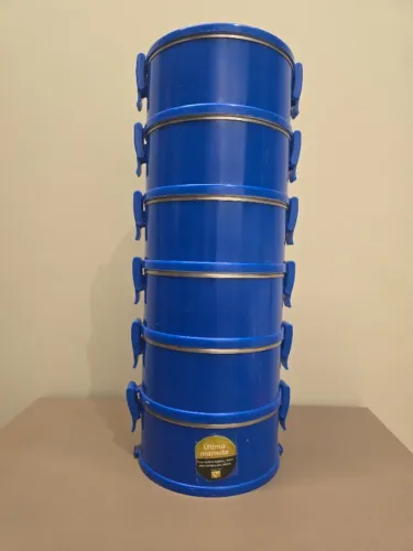 Conjunto de Marmita Térmica Plástica Azul