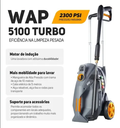 WAP 5100 TURBO 2300 PSI- MOTOR DE INDUÇÃO