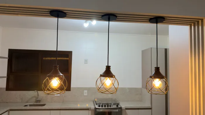 Kit Luminária Pendente Estilo Industrial