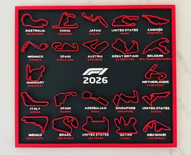 Enfeite calendário F1