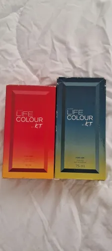 Raridade 2 perfumes Life colour by K.T Avon