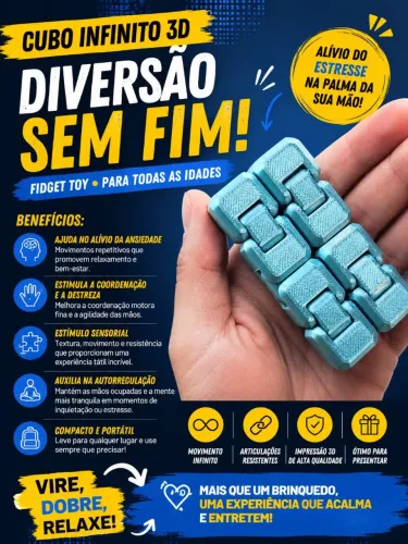Cubo Infinito 3D articulado