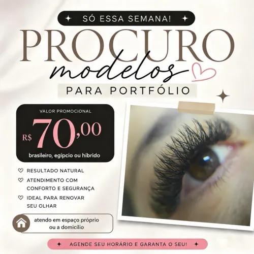 EXTENSÃO DE CÍLIOS 70,00