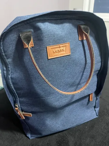 Mochila Bolsa Levi?s Azul com Alças de Mão