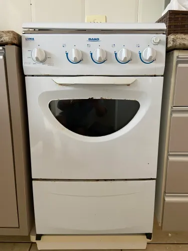 Fogão DAKO 4 bocas e forno - branco