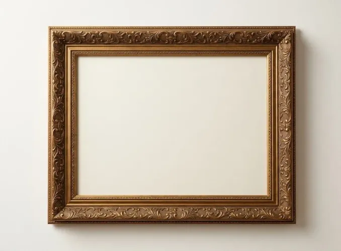 Quadro enorme dourado 1,10 por 1,10