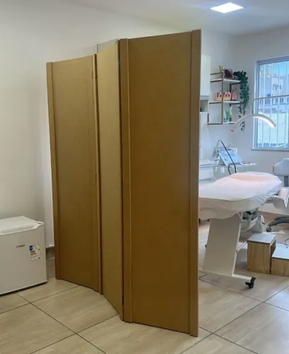  Divisória de Ambiente Moderna em MDF - 3 Folhas Dobráveis. Já Montado!