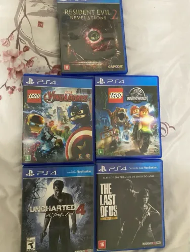 Jogos para PS4 (70 reais cada jogo)