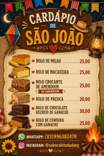 Encomendas de bolos 