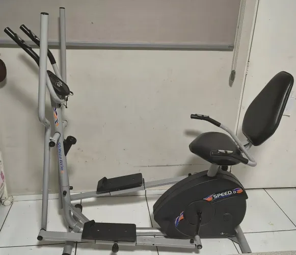 Elíptico Fitness único com cadeira