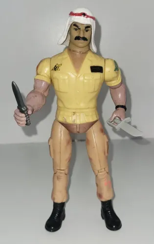 Antigo Boneco Vintage Nomad Rambo anos 80 Glasslite
