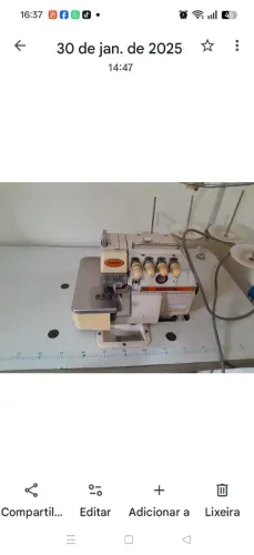 Vendo uma overloque ponto cadeia