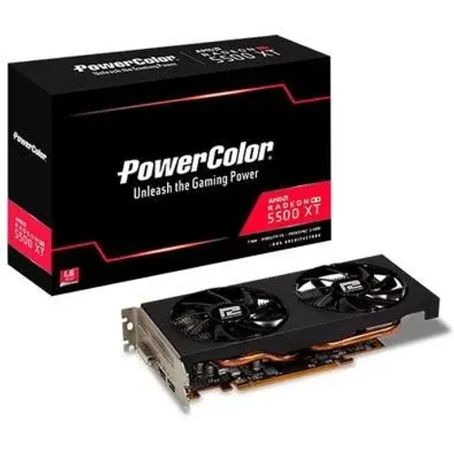 Placa De Vídeo Powercolor Radeon Rx 5500 Xt 8gb Oc Edition (Usado)