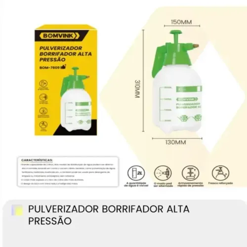 Lacrado Pulverizador borrifador alta pressão BOM VINK BOM-7609
