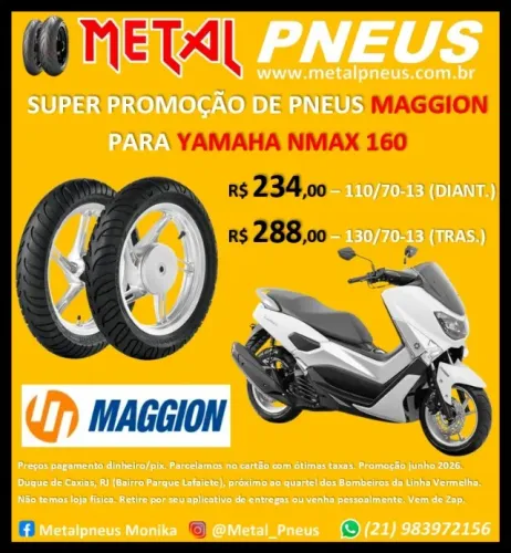 Pneu Moto Maggion NMax 160 - Novos Com Garantia
