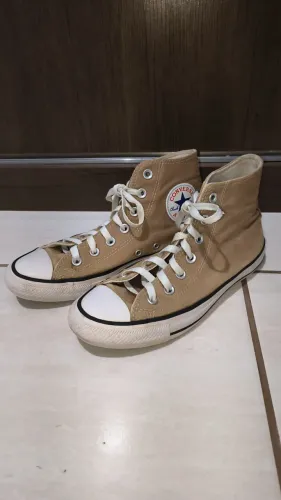 All Star Cano alto marrom