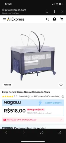 berço cosco nanny