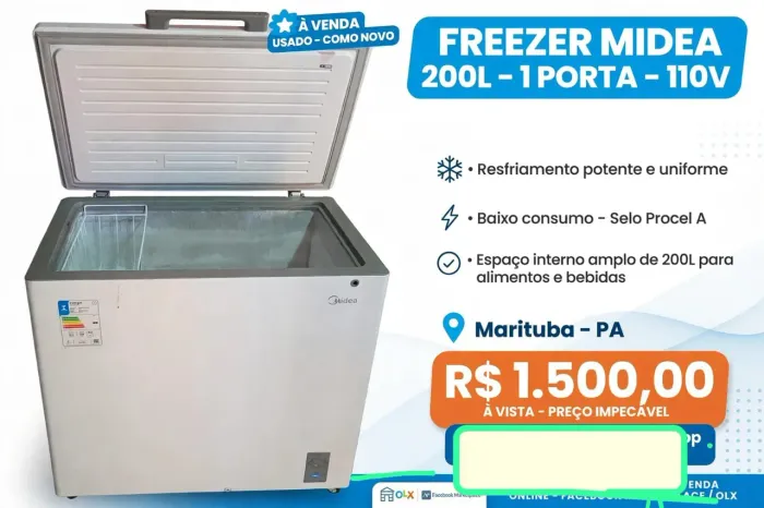 VENDO FREEZER SEMI NOVO