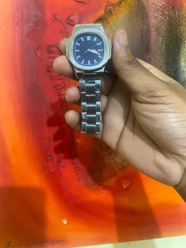 Relógio Masculino Premium Estilo Nautilus Pulseira de Aço