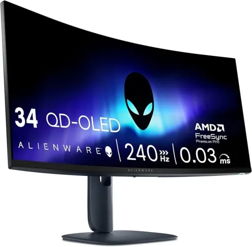 Monitor Alienware AW3425DW QD-OLED 240Hz | NOTA FISCAL E GARANTIA ATÉ 2028