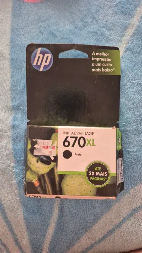 Cartucho de tinta hp ink advantage 670XL Preto