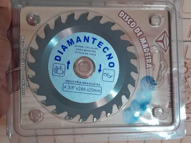 Disco de Serra Circular para Madeira Diamantecno 4 3/8" Novo