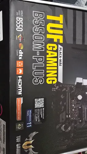 NOVA - Placa Mae Asus TUF B550M-PLUS DDR4 Socket AM4 Chipset AMD