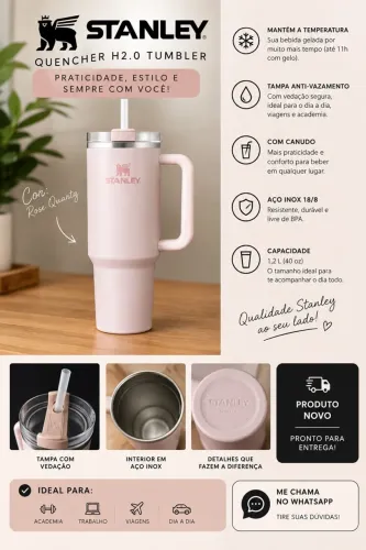 STANLEY QUENCHER H2.0 - 1,2L | ROSE QUARTZ
