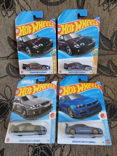 Coleção Nissan Skyline 4 Hot Wheels.