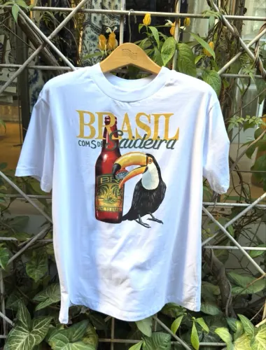 T-Shirt Farm Brasil Com S de Saideira