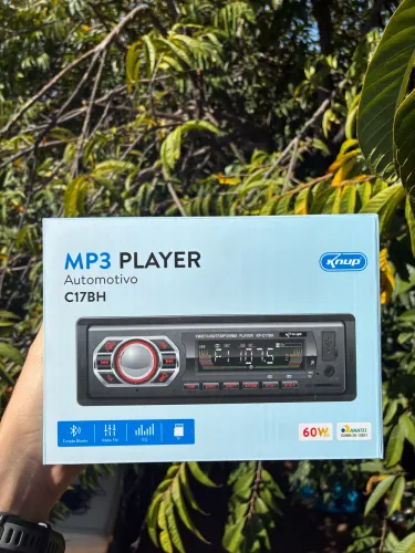 Rádio Automotivo MP3 Player Bluetooth USB FM Som para Carro 60W Produto Novo