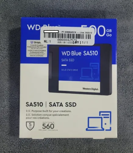 Ssd Wd Blue Sa510 De 500gb Sata Ill Para Notebook E Desktop